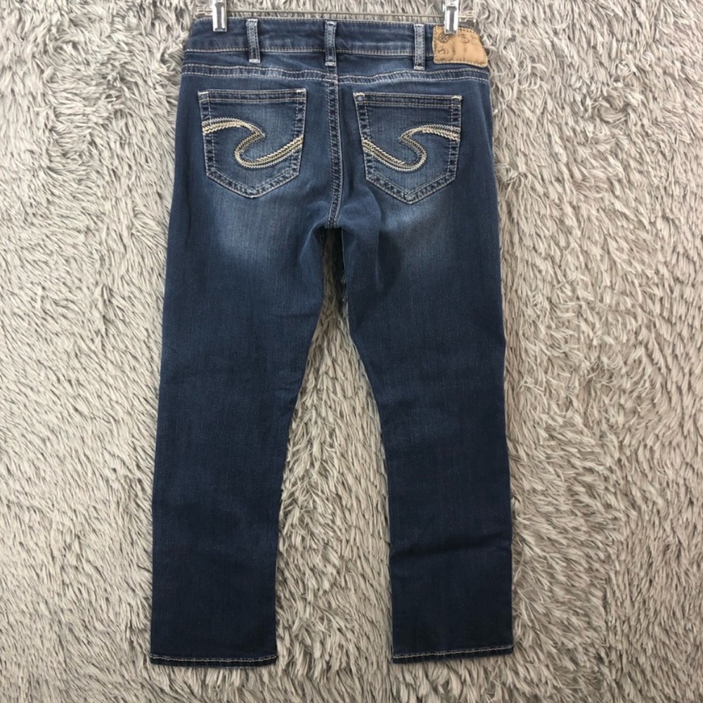 Silver Jeans Tuesday Low Capri Super Stretch Women’s Size 30 Denim Blue Jeans